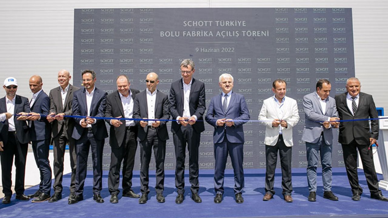 Alman cam şirketi SCHOTT'un Bolu'daki fabrikası açıldı