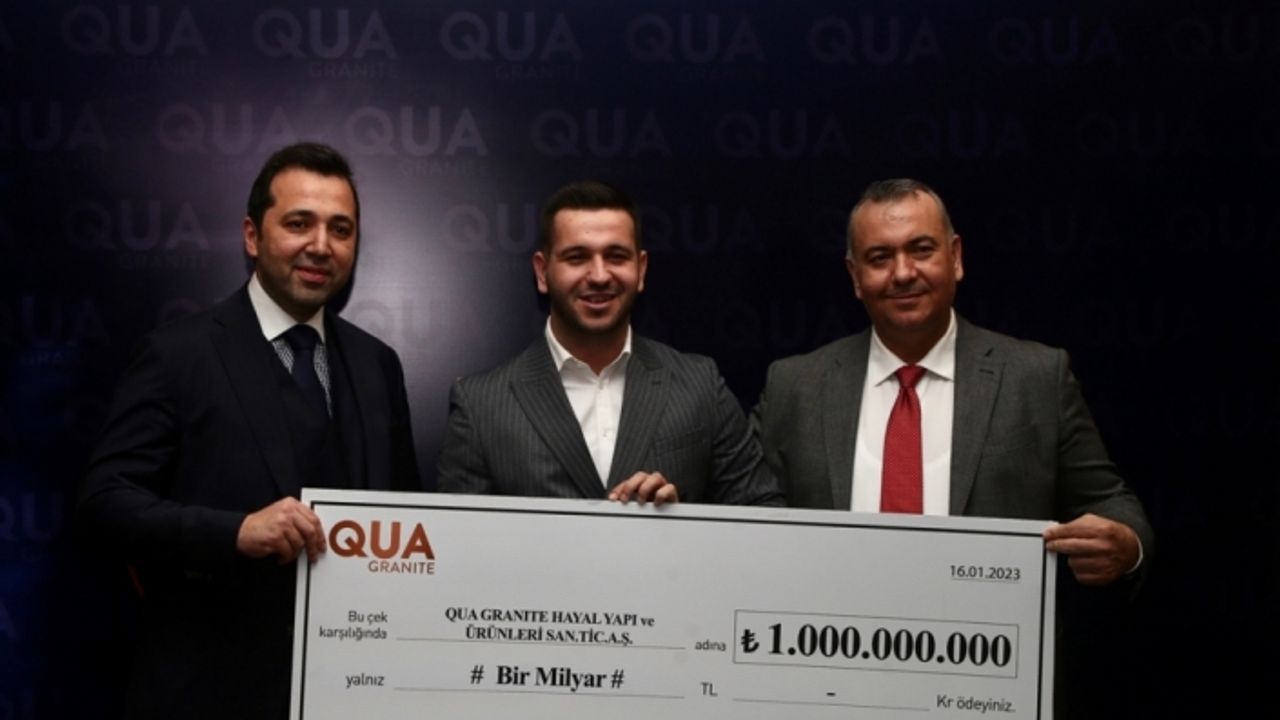 QUA Granite 2023’e 1 milyar TL’lik satış anlaşmasıyla girdi