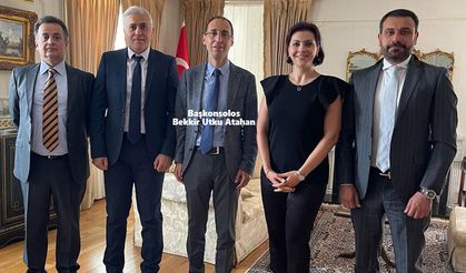 Türkiye’nin Londra Başkonsolosu Atahan, ATMB Yönetimi ile bir araya geldi